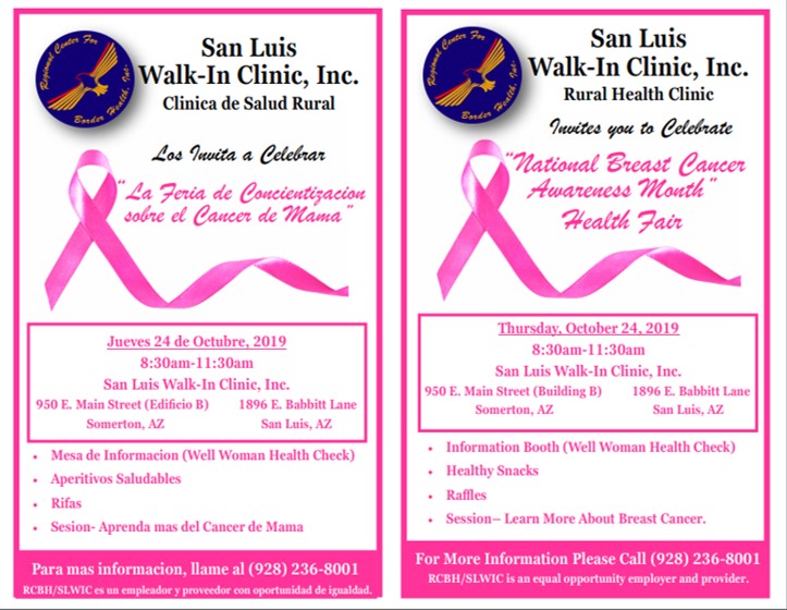 National Breast Cancer Awareness Month - Greater Vallejo Recreation District