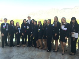 Lake Havasu HOSA Chapter students who participated recently on the 2016 Spring Leadership Conference celebrated in Tucson