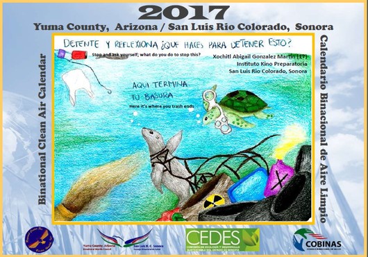 This year's Calendar shows the talent of student from San Luis Rio Colorado